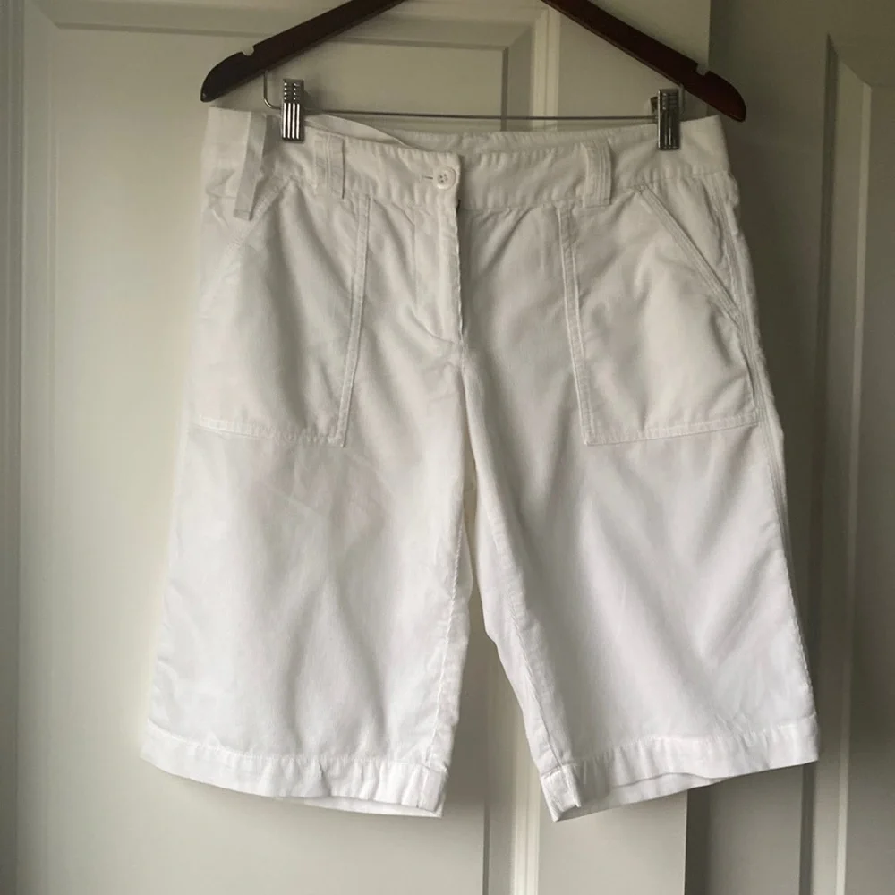 J crew white Bermuda shorts - Picture 1 of 3